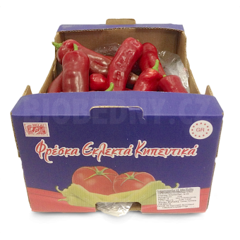 Paprika špičatá červená - Palermo - Španělsko (bedna 2 kg)