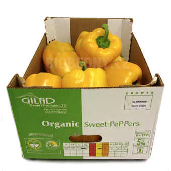 Paprika žlutá cal. L - Itálie (bedna 5 kg)